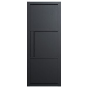 Seattle 3 Panel Black Primed Door