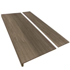Milani Dark Oak Wood Grain Single Stair Tread & Riser