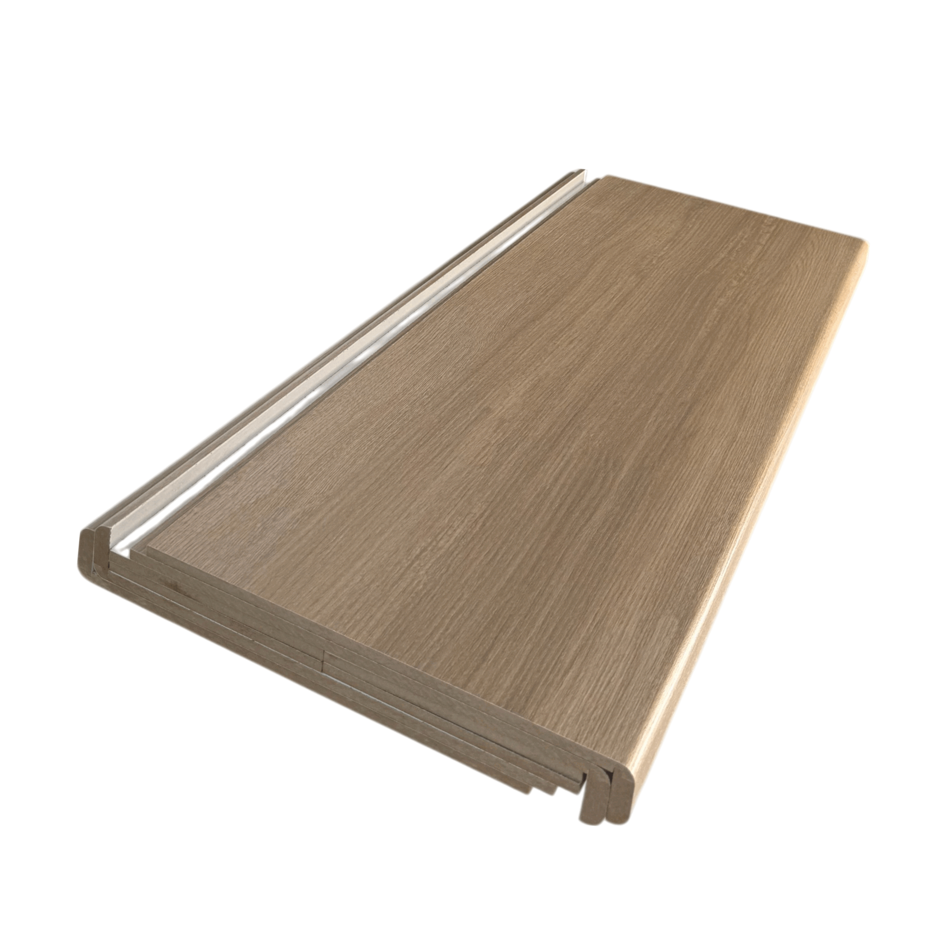 Roicha Oak Beige Wood Grain Quattro Stair Treads & Risers