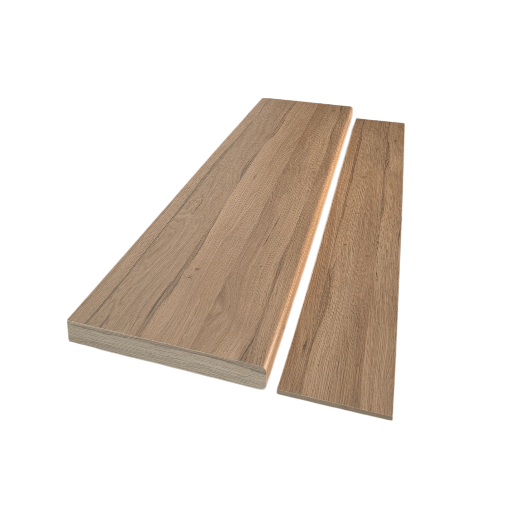 Wild Oak Wood Grain Bullnose Stair Tread & Riser