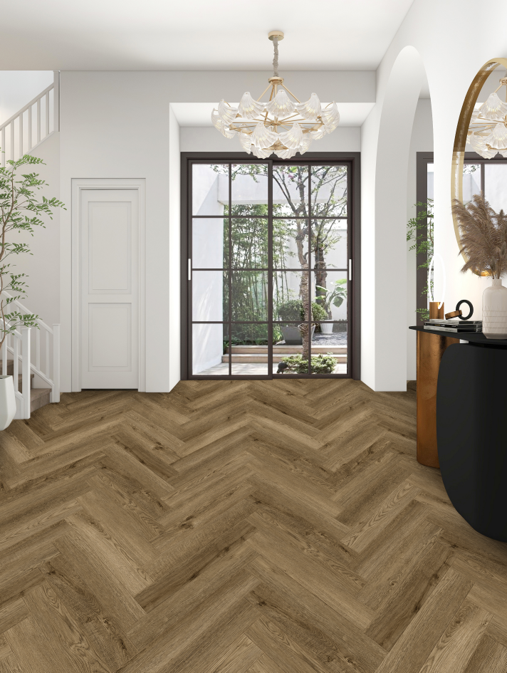 Tanner Oak Herringbone Aqua - Image 2